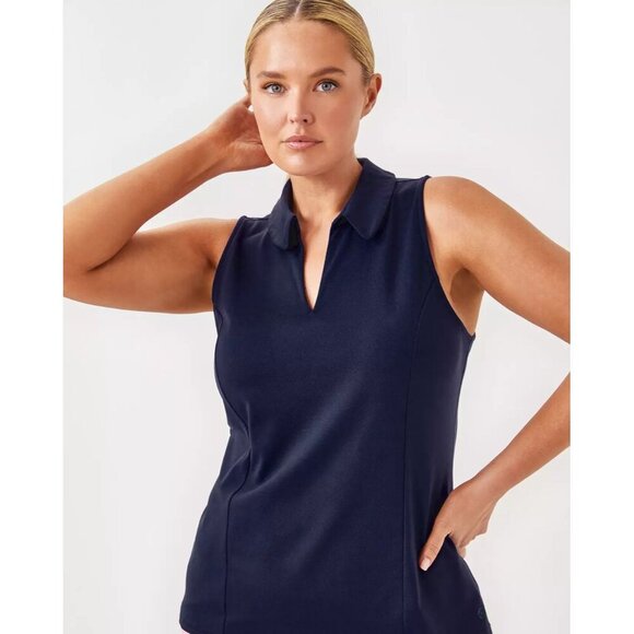 UPF 50+ Luxletic Martina Polo - True Navy - Picture 1 of 4